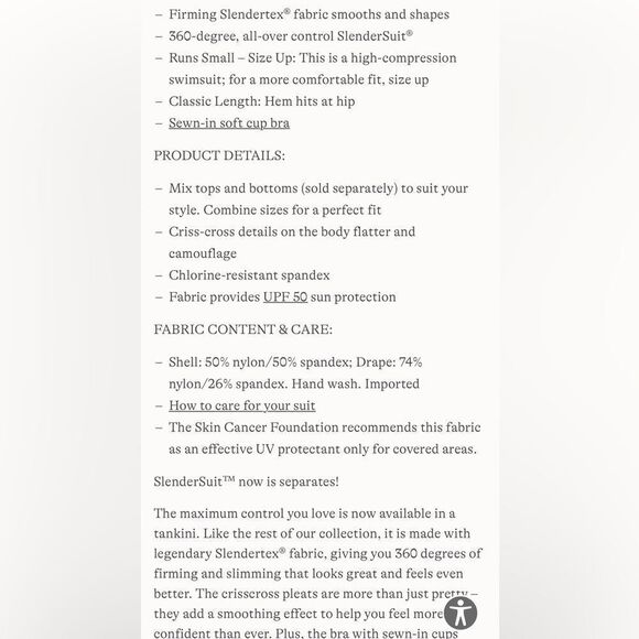 Land's End slender suit tankini top soft cup bra swimsuit top wine color Various - Picture 6 of 6